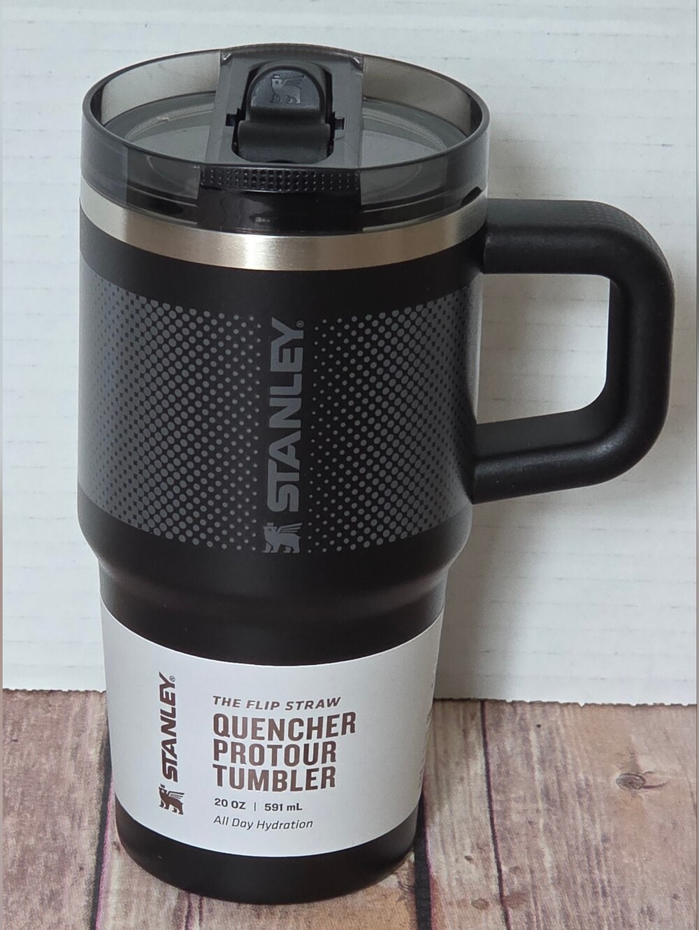 Stanley Black Quencher ProTour Tumbler with Handle